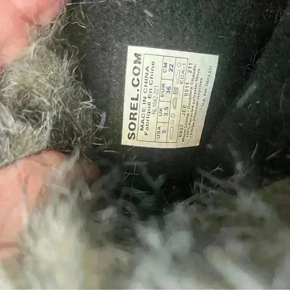 SOREL Cate The Great Leather Tall Winter Boots Fur Trim Lace Up RARE - Picture 6 of 14